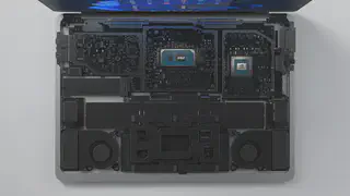 Surface Laptop Studio 2 view inside