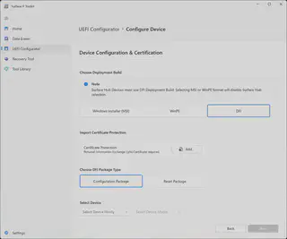 Surface IT Toolkit - UEFI Configurator