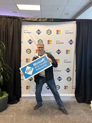 André at the MVP stand