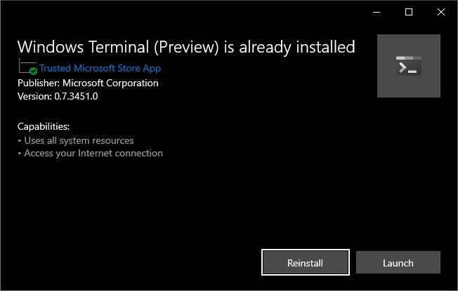 how to download new windows terminal