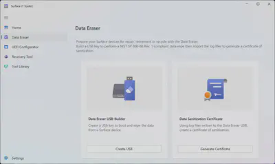 Surface IT Toolkit - Data Eraser