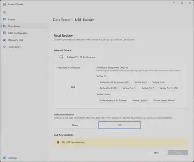 Surface IT Toolkit - Data Eraser