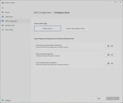 Surface IT Toolkit - UEFI Configurator