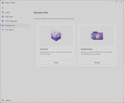 Surface IT Toolkit - Recovery Tool