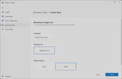 Surface IT Toolkit - Recovery Tool